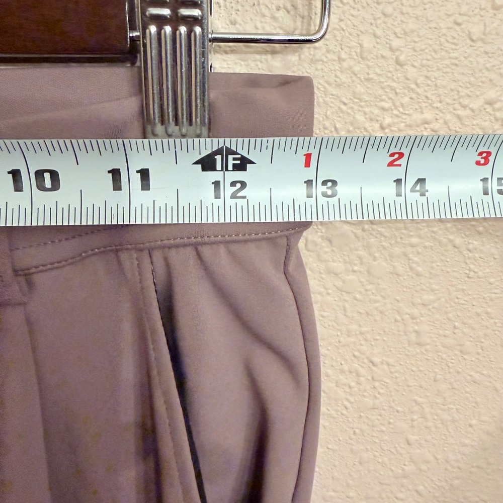 Halara Mauve High Waisted Pleated Wide Leg Trousers XS Petite 02840642 - Picture 4 of 6